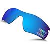 Bowyer Polarized - Lenti di ricambio per occhiali da sole Oakley RadarLock Path OO9181, colore: blu a specchio