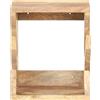 Syfax Supporto Skateboard da Parete 25x20x30 cm in Legno di Mango