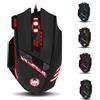 Zelotes Mouse da gioco Zelotes T90 9200 DPI, 8 tasti programmabili, LED multimodale, mouse da gioco USB, regolazione del peso per giocatori professionisti