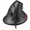 Zelotes Mouse ergonomica verticale Zelotes, 3200 DPI, 6 tasti, progettata per prevenire la sindrome del tunnel carpale, mouse ottica USB con cavo, mouse cablati per PC, computer, laptop, Mac, colore nero