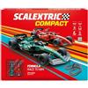 SCALEXTRIC - Circuito Compact - Traccia completa - 2 Auto e 2 telecomandi 1:43 (Formula Race to Win)