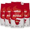 Lavazza Confezione da 4 sacchetti da 1 kg di caffè in grani Qualita Rossa di Lavazza