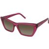 Saint Laurent SL 276 Mica 061 | Occhiali da Sole Graduati o Non Graduati | Prova Online | Plastica | Cat Eye | Viola, Trasparente | Adrialenti
