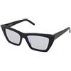 Saint Laurent SL 276 Mica 025 | Occhiali da Sole Graduati o Non Graduati | Prova Online | Plastica | Cat Eye, Ovali / Ellittici | Nero | Adrialenti