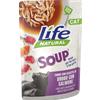 Life Cat Natural Soup Cibo Umido per Gatti - Tonno con Alicette - 30x60 gr