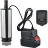 HanOaki Pompa sommergibile elettrica senza fili per DAYI, 21 V 60 W, strumento di trasferimento acqua e diesel con ingresso da 51 mm, unità portatile in acciaio inox per lavori di lavaggio del giardino