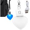 Generic Luce da borsetta a di cuore, luce in silicone, luce a LED per borsa, luce notturna a di cuore che si illumina sulla borsa, luce da borsetta | luce a di cuore