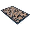 Comart - Zerbino Capitol - 40x60 cm - Zerbino in Cocco con Disegni in Gomma - Tappeto per Ingresso Esterno e Interno - Fondo Antiscivolo Gommato - Facile da Pulire - Rettangolare - Design Foglie