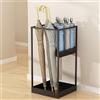 OZTYSGXM Portaombrelli Ingresso, Porta Ombrelli Design Moderno Metallo Portaombrelli Domestico Grande Capacità per Casa, Ufficio, Hotel, Portaombrelli Indipendente,Black