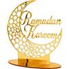 Beelooom 1pcs acrilico Eid Mubarak decorazione della tavola, Ramadan Luna Night Light, Ramadan Mubarak decorazione, Luna Ramadan Ramadan