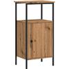 vidaXL Comodino Rovere Artigianale 41x31x80 cm in Legno Multistrato, tavolino da Notte, Mobile da Letto, Porta Telefono, Mobile Camera da Letto