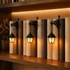 BOWTONG Lanterna per Biblioteca - Illuminazione Decorativa per Scaffali, Luci da Scaffale da Lettura per Amanti dei Libri, Lampada da Angolo da Lettura in Stile Antico a Led per Studio, Casa, Libreria