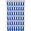 trendfinding 48 mollette da bucato con molle a spirale in acciaio inox e Softgrip blu bianco