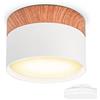 KYOTECH Faretto da soffitto a LED Ultra sottile Ø84x60mm Bianca con modulo LED intercambiabile 6W GX53 Lampadina Spot Light Faretti da Soffitto Bianco caldo 3000K 550LM Faretto da superficie