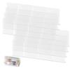 letuxaamz Separatori Per Cassetti, Separatori Trasparenti Per Cassetti, Organizer Per Divisori per Cassetti, Separatori Per Cassetti Alti 7 CM Per Biancheria Intima, Calzini, Cosmetici, Comò, 8 Pezzi