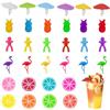 ZILZUFA 32 Pezzi Segna Bicchieri Calici, Segnabicchieri Silicone Riutilizzabili, Segnaposto Bicchieri, Segna Calici Vino, Segnabicchieri per Calici in Vetro Bicchieri Vino Cocktail per Feste Bar