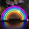 Nordstylee Luce al neon arcobaleno segno luci notturne decorazione da parete per la stanza dei bambini, camera da letto, compleanno, festa di nozze regalo (Rainbow)