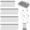 NQEUEPN 300pcs Spilli da Balia Curvi, 3,8cm Spilli da Imbastitura Quilting in Acciaio Inossidabile Utensili di Sicurezza per Cucire per Quilting Cucire Knitting Crafting