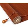 JSLJDM Tenda a Rullo in Bambù da Esterno su Misura, Tenda Bambu Avvolgibile per Balcone e Terrazza, Frangivista Parasole Filtrante, Montaggio con Fori (B3-Fine-Castagno-Filtro55%)