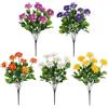Generic Fiori artificiali di margherite - 5 bouquet di margherite finte con , 5 colori resistenti ai raggi UV, fiori finti realistici per centrotavola, decorazione portico, feste, matrimoni e
