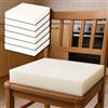 cuscini fiber Set 6 Spugna per Cuscini 40x40, Spugna per Imbottitura Cuscini Sedie Cucina e Cuscini Divani e Divanetti per Interno ed Esterno, in Morbido Poliuretano Espanso per Imbottitura (40x40x5)