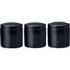 Maxwell & Williams IA0055 Epicurious - Set di barattoli in Porcellana, 600 ml, in Confezione Regalo, Colore: Nero