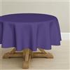 Artoid Mode Tovaglia antimacchia viola, effetto lino, rotonda, 140 cm, in lino, lavabile, biancheria da tavola, cucina, giardino, vacanze, feste, decorazione