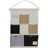 vetrinein rete Vetrineinrete® Porta Oggetti da Bagno in Tessuto con Tasche Ganci Organizer Multiuso (7 Tasche) N24