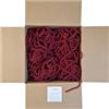 Sznurkomania, Cordoncino di cotone da 5 mm, 500 m, 46 colori, macramè, filato di cotone, filo di cotone intrecciato da 5 mm con nucleo, cordoncino per uncinetto, corda macramè (Claret)