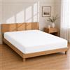 Homebliss Lenzuolo con Angoli Microfibra 160x190+25 - Sottolenzuolo Bianco