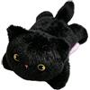 Generic Calamita per auto a forma di gatto nero in peluche, 15 x 7 x 6 cm, 79 g, decorazione magnetica a forma di animale , per interni ed esterni, adesivo per frigorifero, per casa, cucina, armadietto