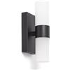 LEDKIA LIGHTING LEDKIA Applique da Parete Bagno Alluminio e PC Avery Nero