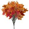 YSJCHEBS Bouquet di Foglie di Acero Rosso Artificiale da 5 Pezzi, Piante Artificiali, Decorazioni per Interni, Ornamenti, Decorazioni per La Casa Autunnale, Artigianato, Decorazioni per Feste