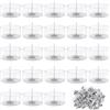 OMIGA 50 Pezzi Vasetti per Candele Portacandele in Trasparente Kit DIY