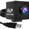 ELP Fotocamera ad alta velocità con otturatore globale USB3.0 per computer, 720P/200 fps, 1080P/120 fps, grandangolare 110 gradi senza distorsione, mini UVC USB3.0/2.0 fotocamera per PC Fotocamere