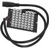 Baxnore Pannello luminoso per telecamera a infrarossi da 940 nm Luce ausiliaria automatica per visione notturna ad alta potenza 48 LED con sensore integrato per telecamera di sicur