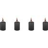Hlxnyami 4X Collana con Pendente con Rocce Vulcaniche Anti Emf Ciondolo con Protezione dalle Radiazioni Energia Quantum Bio Science Negativi