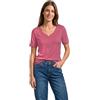 Street One Maglietta Basic da Donna con Scollo a Cuore, 3229890, Confezione da 1, Blush Berry, 50