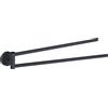 Gedy Portasalviette a snodo a muro 36 cm Gedy in acciaio nero opaco | Eros