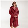 Caleffi Accappatoio Con Cappuccio In Cotone Sirena '99 M Spugnissima Tinta Unita Bordeaux Caleffi