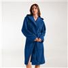 Caleffi Accappatoio Con Cappuccio In Cotone Sirena '99 M Spugnissima Tinta Unita Blu Notte Caleffi