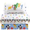 Caleffi Completo Lenzuola In Cotone Mickey Colors Singolo Warner Bros Ragazzo Caleffi