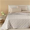 Caleffi Copriletto Trapuntato In Raso Jacquard Collins Matrimoniale Dreaming Non Specificato Naturale Caleffi