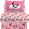 Caleffi Completo Lenzuola In Cotone Minnie Rainbow Singolo Warner Bros Ragazza Caleffi