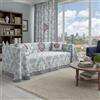 Caleffi Telo Arredo Copridivano Grandecor In Percalle Luisiana Kimono 170X290 Mirabello Moderno Blu Caleffi