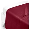 Caleffi Lenzuolo Superiore In Raso Di Cotone Raso Matrimoniale Dreaming Tinta Unita Bordeaux Caleffi