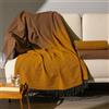 Caleffi Plaid In Cotone Chamonix CM. 130X170 Caleffi Moka/Oro Caleffi