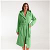 Caleffi Accappatoio Con Cappuccio In Cotone Gim M/L Spugnissima Tinta Unita Mela Caleffi