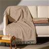 Caleffi Plaid In Cotone Chalet CM. 130X170 Caleffi Naturale Caleffi