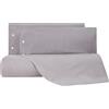 Caleffi Copripiumino Con Federe In Misto Lino Violino 55x55 Bellora Continuat. Tinta Unita Antracite Caleffi